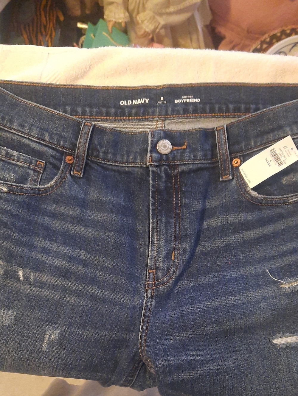 Old Navy Men’s Relaxed Boyfriend Jeans - Dark Blue Wash